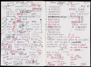 Draft of Alphabets, George Perec